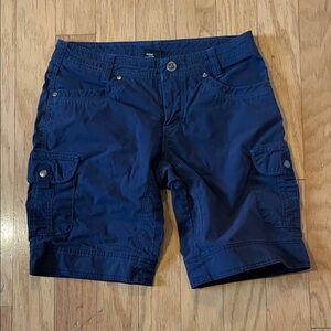 Kuhl Blue Cargo Shorts women’s size 4